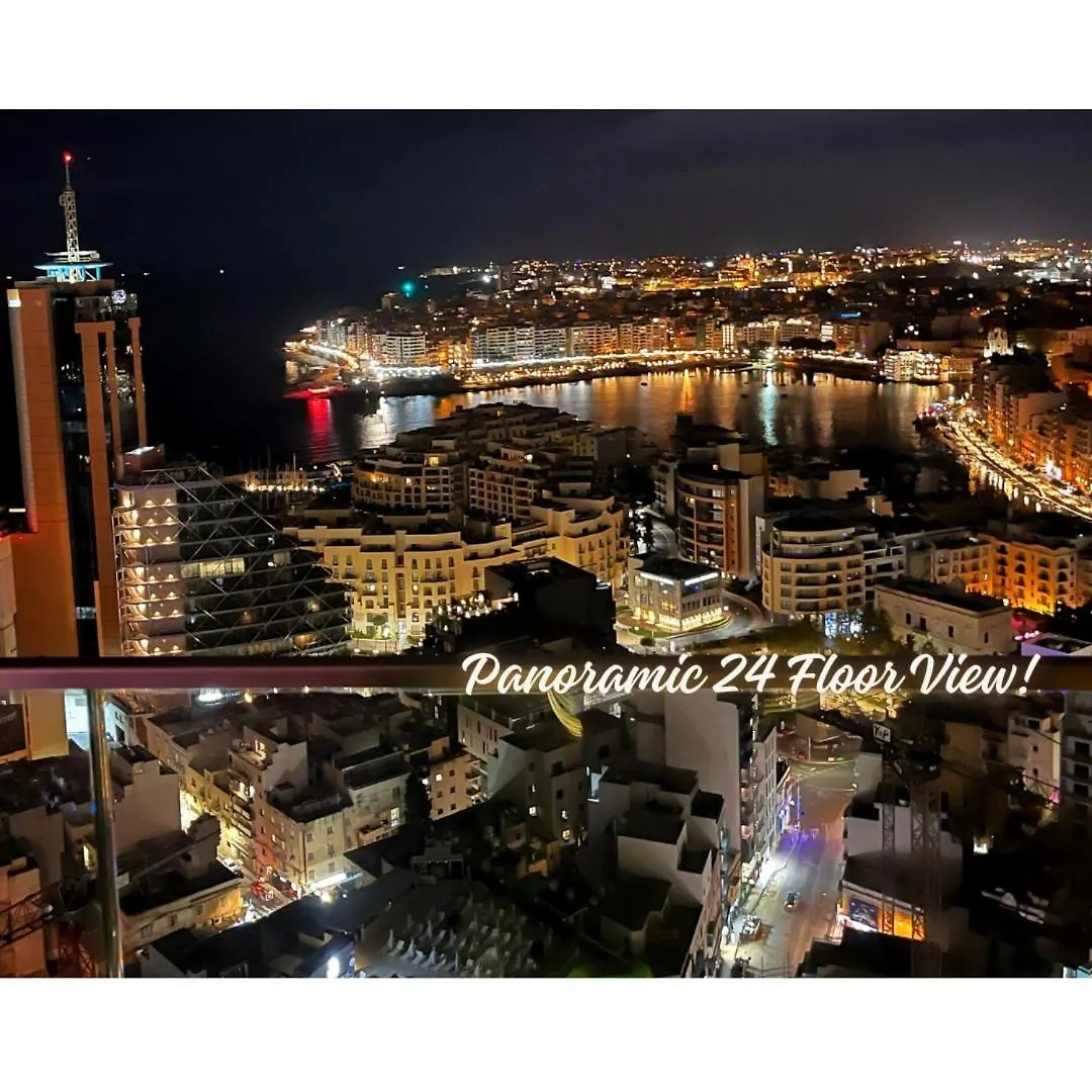 Daire 24Th Floor Sea View Apart-Hotel In Mercury Tower St Julians Saint Julian's